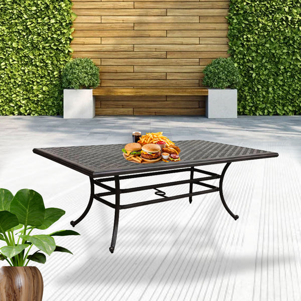 Sparta 46x86 Inch Cast Aluminum Rectangle Table