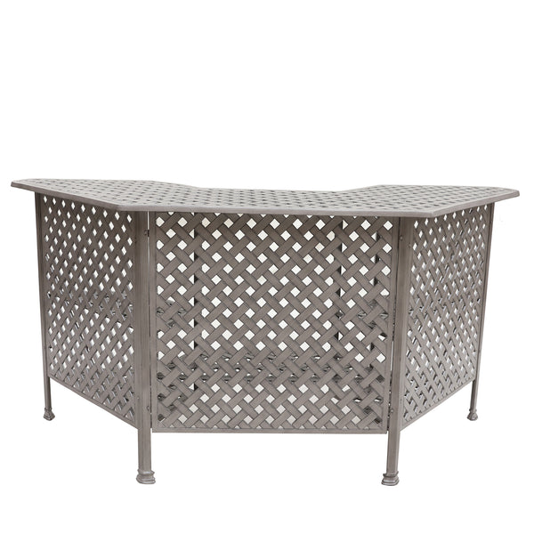 Cast Alumnim Weave Pattern Party Bar Table