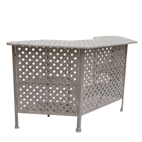 Cast Alumnim Weave Pattern Party Bar Table