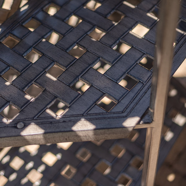 Cast Alumnim Weave Pattern Party Bar Table