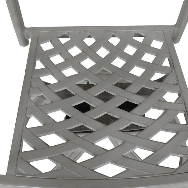Florence Aluminum Swivel Dining Chairs with Cushion - Modern Design, Durable and All-Weather Armchairs for Outdoor, Patio, and Garden, Set of 2