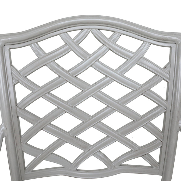 Florence Aluminum Swivel Dining Chairs with Cushion - Modern Design, Durable and All-Weather Armchairs for Outdoor, Patio, and Garden, Set of 2