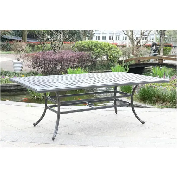 Sparta 46x86 Inch Cast Aluminum Rectangle Table