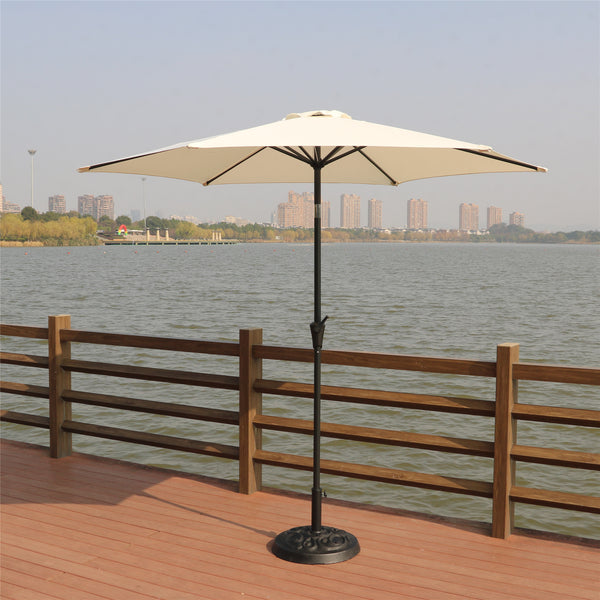 9 Ft Pole Umbrella with Carry Bag and Base