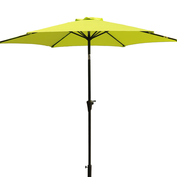 9ft UV-Resistant Patio Umbrella - Waterproof Outdoor Table Shade with Push-Button Tilt & Crank - Ideal for Garden, Deck, Pool & Restaurant (Storage Bag Included, Base Not Included)