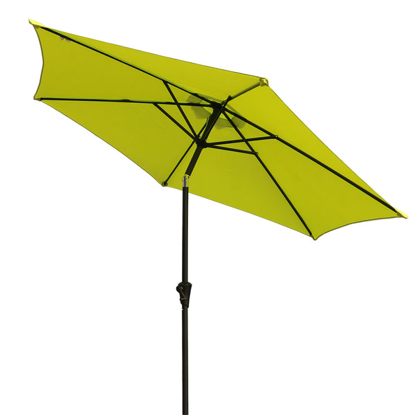 9ft UV-Resistant Patio Umbrella - Waterproof Outdoor Table Shade with Push-Button Tilt & Crank - Ideal for Garden, Deck, Pool & Restaurant (Storage Bag Included, Base Not Included)