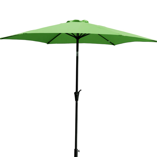 9ft UV-Resistant Patio Umbrella - Waterproof Outdoor Table Shade with Push-Button Tilt & Crank - Ideal for Garden, Deck, Pool & Restaurant (Storage Bag Included, Base Not Included)