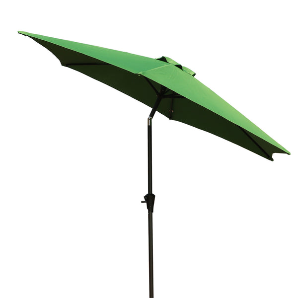 9ft UV-Resistant Patio Umbrella - Waterproof Outdoor Table Shade with Push-Button Tilt & Crank - Ideal for Garden, Deck, Pool & Restaurant (Storage Bag Included, Base Not Included)