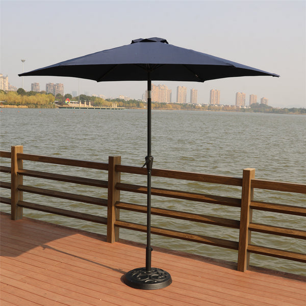 9 Ft Pole Umbrella with Carry Bag and Base