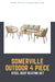 Somerville Outdoor 4 Piece Steel Deep Seating Set