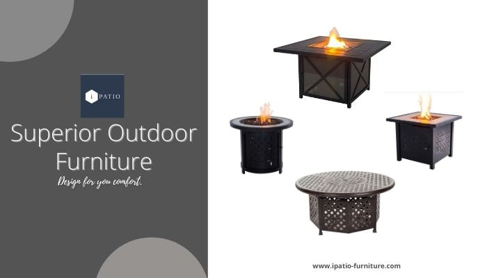FEEL COZY AND WARM WITH THE IPATIO FIRE PIT TABLE!