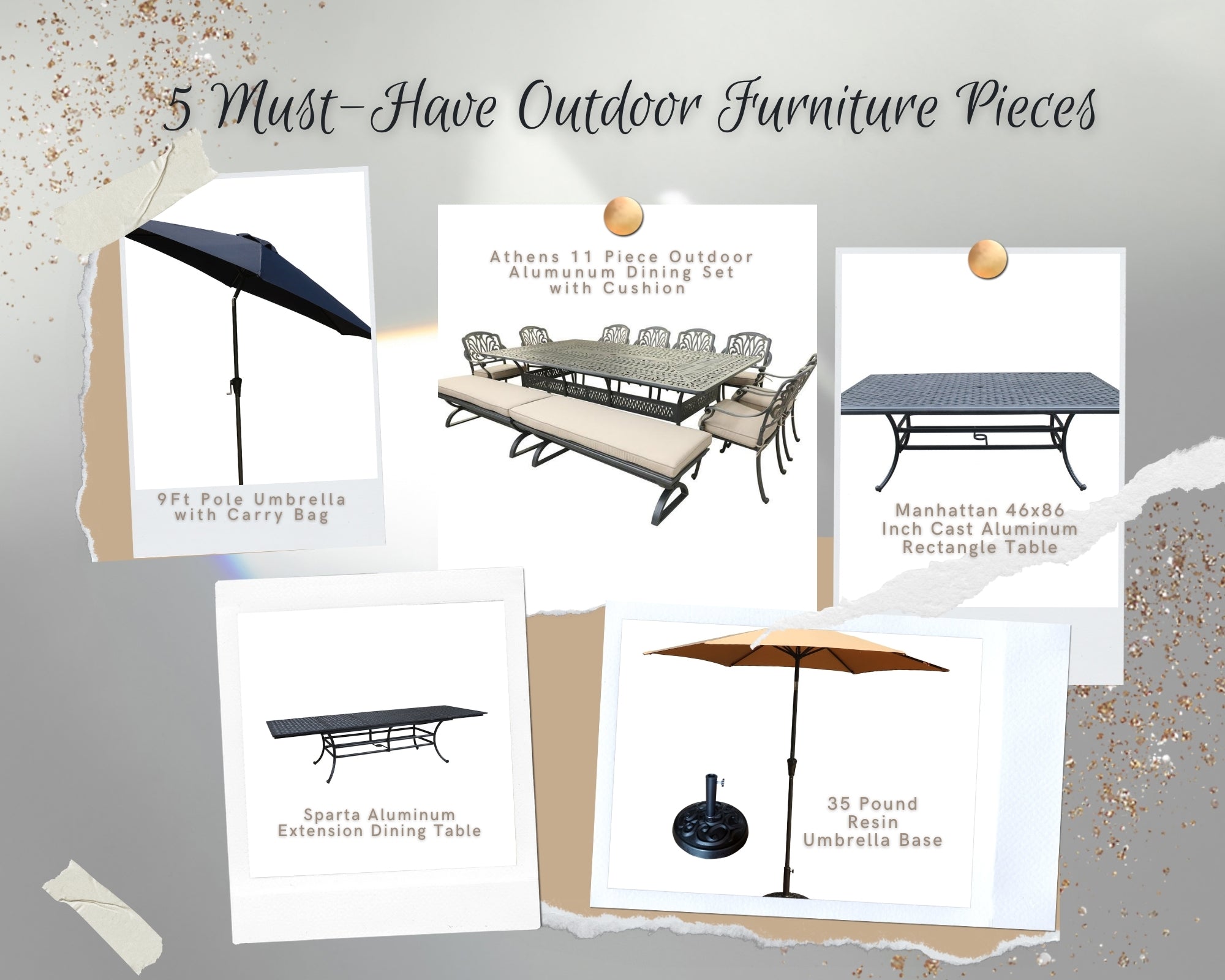 5 MUST HAVE OUTDOOR FURNITURE PIECES