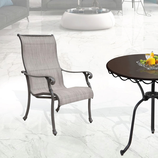 Sparta Sling With Aluminum Frame, All-Weather Furniture (2 pcs)