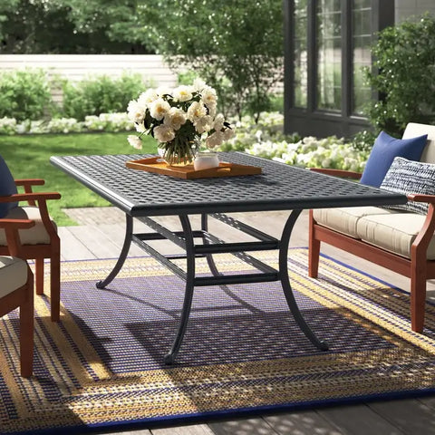Sparta 46x86 Inch Cast Aluminum Rectangle Table