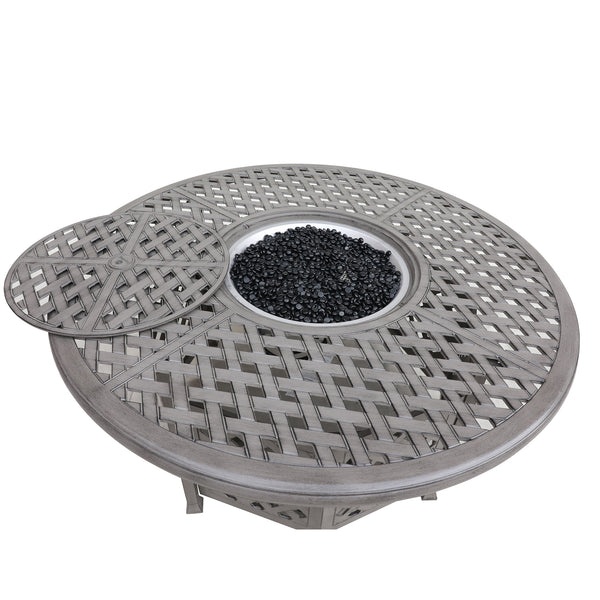Sparta Cast Aluminum Propane Gas Firepit Table
