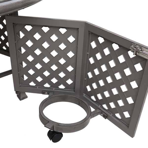 Sparta Cast Aluminum Propane Gas Firepit Table