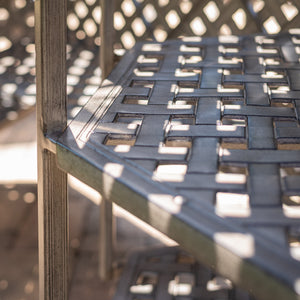 Cast Alumnim Weave Pattern Party Bar Table