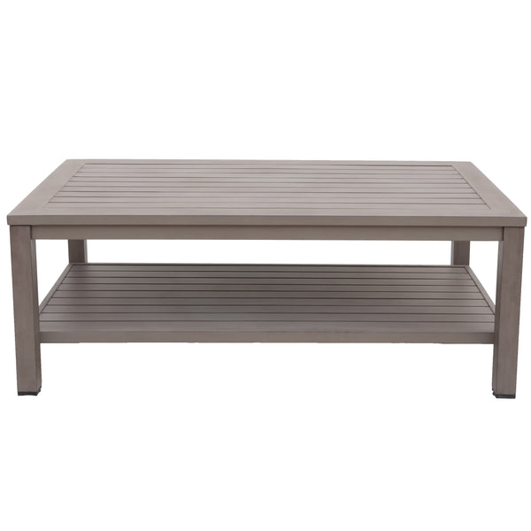 Marativa 28’’x50’â€?Aluminum Coffee Table Best Indoor & Outdoor Patio Furniture