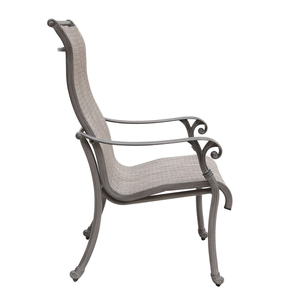 Sparta Sling With Aluminum Frame, All-Weather Furniture (2 pcs)