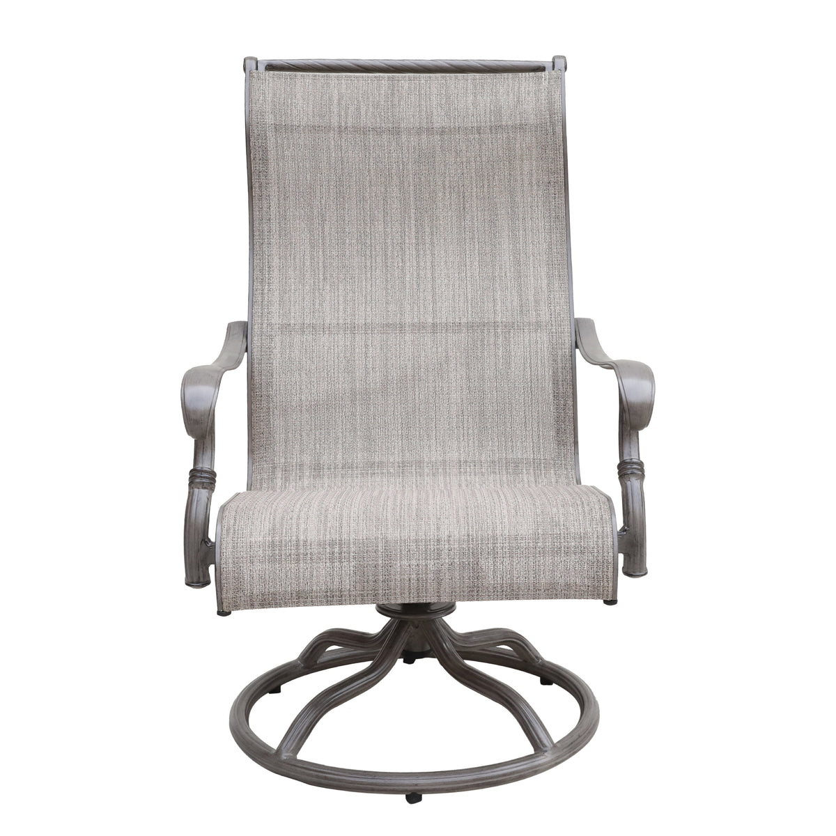 Sling back discount swivel patio chairs