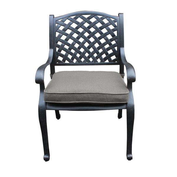 Sparta Modern Dining Arm Chair with Cushion