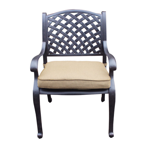 Sparta Modern Dining Arm Chair with Cushion