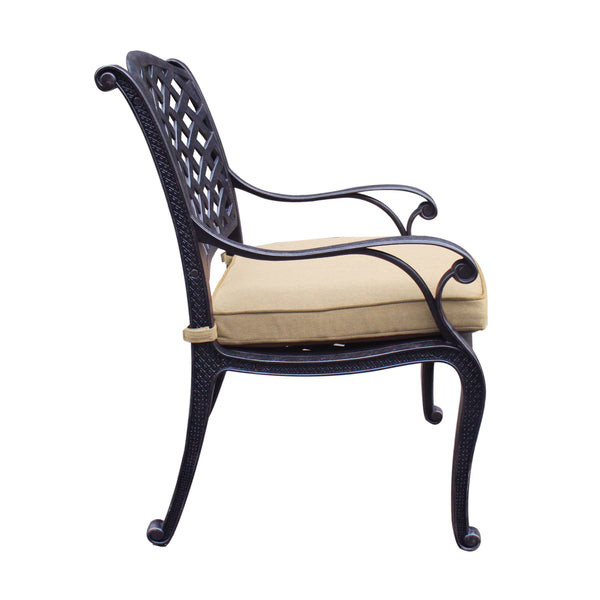 Sparta Modern Dining Arm Chair with Cushion