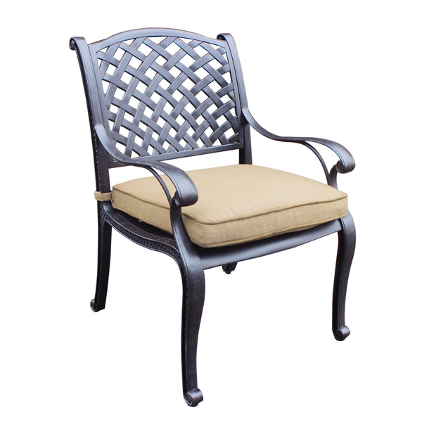 Sparta Modern Dining Arm Chair with Cushion