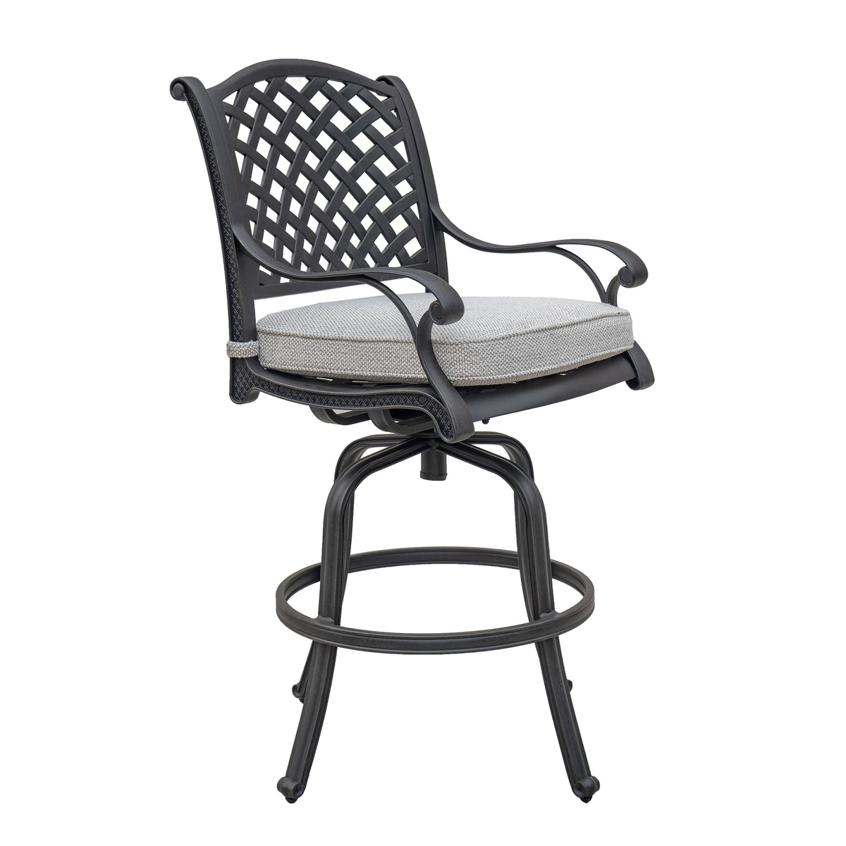 Black aluminum bar online stools