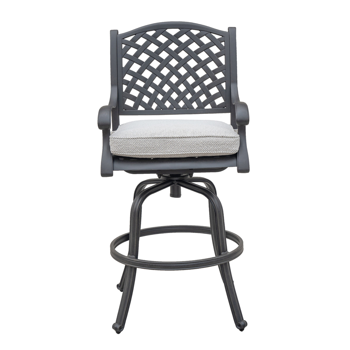 Cast aluminum cheap outdoor bar stools