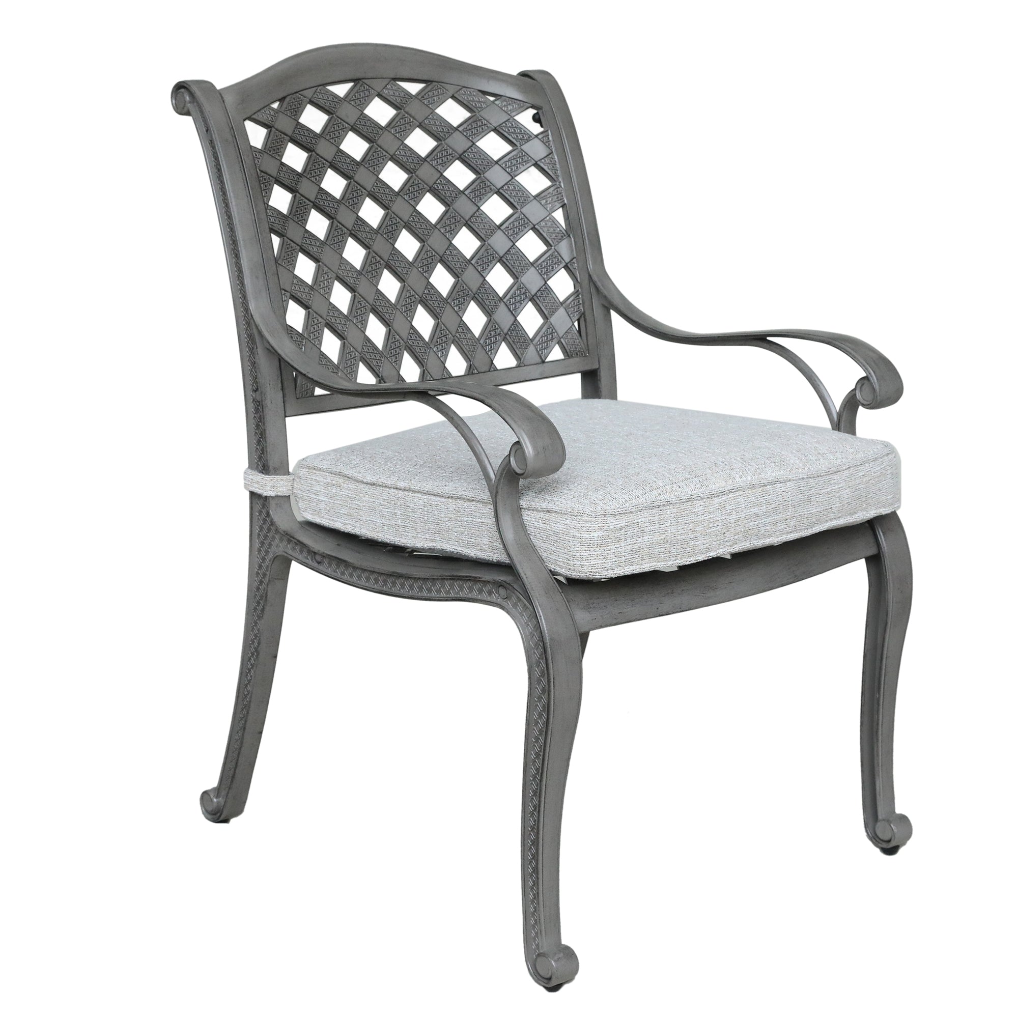 Sparta Modern Dining Arm Chair with Cushion