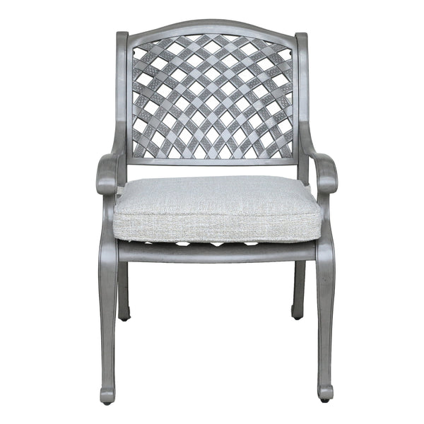 Sparta Modern Dining Arm Chair with Cushion