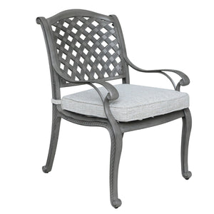 Sparta Modern Dining Arm Chair with Cushion