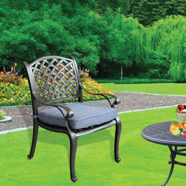 Sparta Modern Dining Arm Chair with Cushion