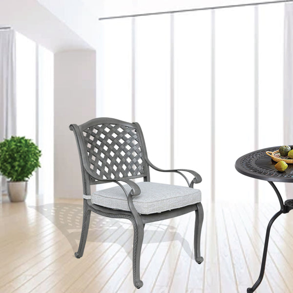 Sparta Modern Dining Arm Chair with Cushion