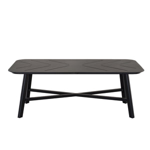 Premium Outdoor 24x47 Inch Rectangular Coffee Table: Durable, Weather-Resistant, Lightweight, and Stylish Aluminum Table for Patio, Deck, Garden, Poolside and Backyard