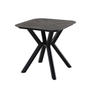 Premium Outdoor 20 Inch Square End Table: Durable, Weather-Resistant, Lightweight, and Stylish Aluminum Accent Table for Patio, Deck, Garden, Poolside and Backyard