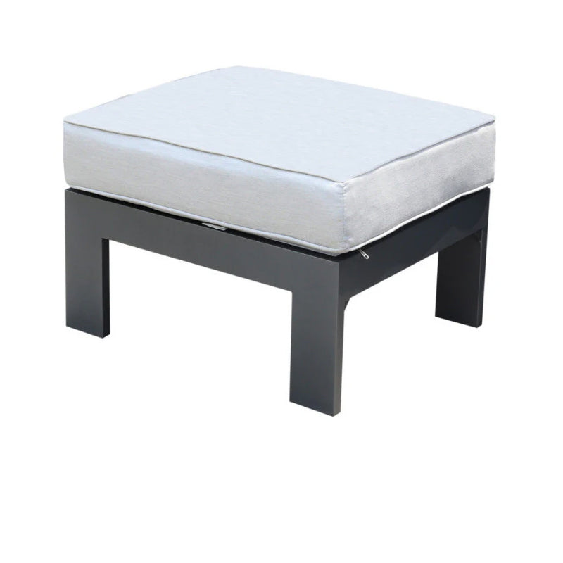 Marativa Premium Outdoor Patio Furniture: Modern Ottoman with Cushion, Outdoor footstool with Olefin Fabric Cushion, Durable, UV-Resistant for Lawn, Garden, and Backyard