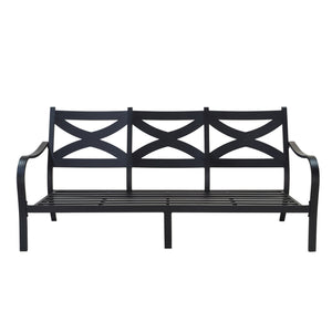 Modern Outdoor Aluminum Sofa with Cushions: Weather-Resistant, Durable and Comfortable Patio Furniture for Garden, Backyard, and Poolside