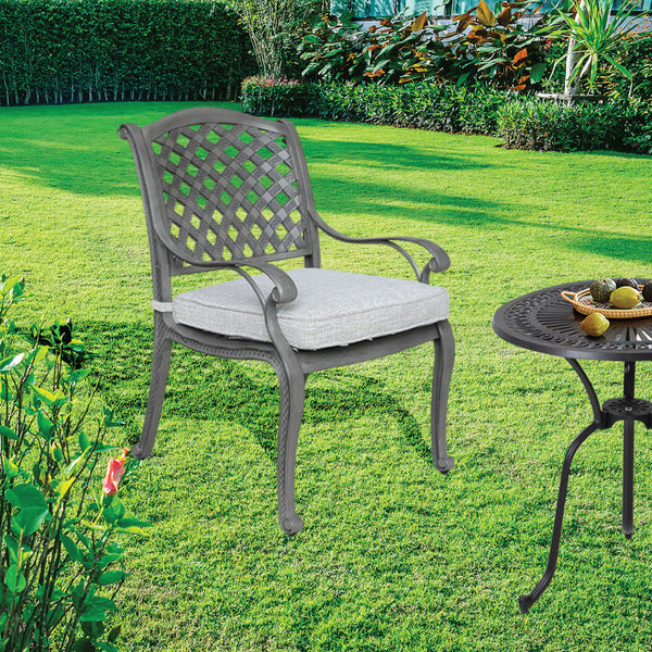 Sparta Modern Dining Arm Chair with Cushion