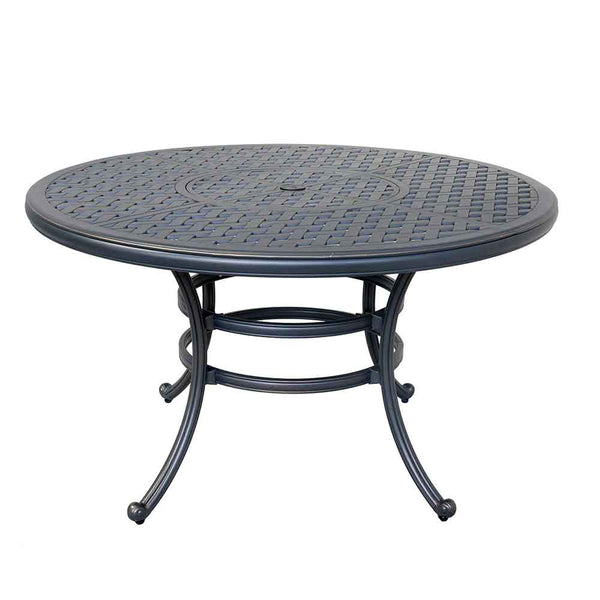 Sparta Stylish Outdoor 5-Piece Aluminum Dining Set with Cushion: Weather-Resistant, Classic, Durable and Comfortable Patio Furniture Set with Swivel Rockers and Round Table