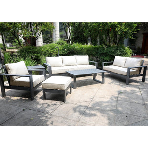 Marativa Outdoor 6-Piece Deep Seating Set: Durable, Comfortable, UV-Protected, Stylish All-Weather Patio Furniture, Conversation Set for Patio, Garden, Lawn, Deck, Backyard, Poolside