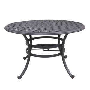 Florence Aluminum 5 Piece Round Dining Set with 4 Swivel Rockers
