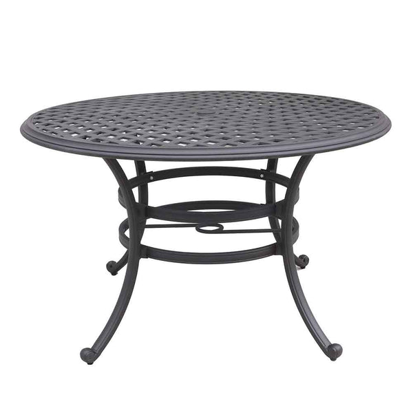 Florence Aluminum 5 Piece Round Dining Set with 4 Arm Chairs