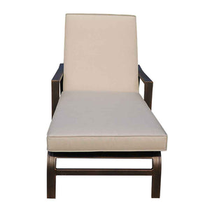 Laguna Outdoor Aluminum Chaise Lounge with Cushion, Set of 2