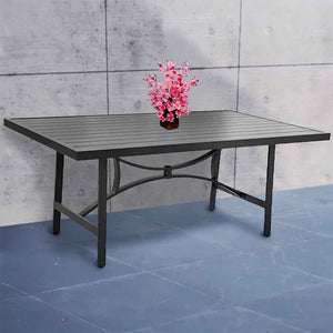 Laguna Outdoor Aluminum 73x41 Inch Rectangle Dining Table