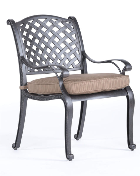 Sparta Modern Dining Arm Chair with Cushion