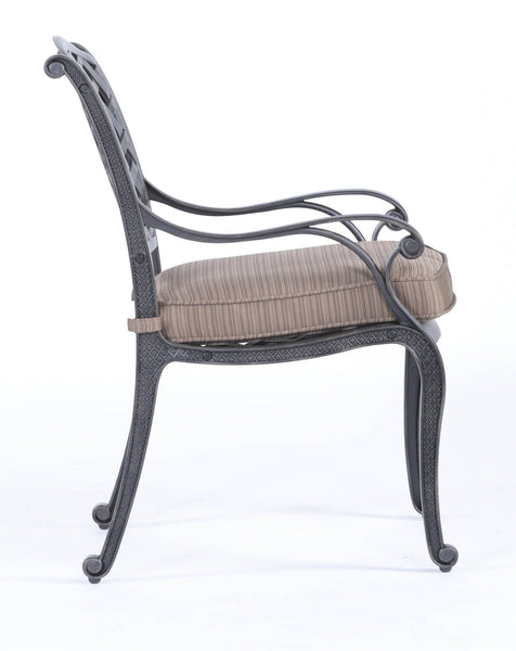 Sparta Modern Dining Arm Chair with Cushion