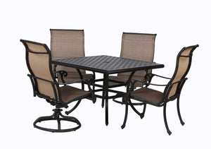 Sparta Sling With Aluminum Frame, All-Weather Furniture (2 pcs)