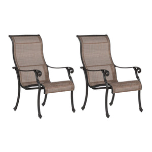 Sparta Sling With Aluminum Frame, All-Weather Furniture (2 pcs)